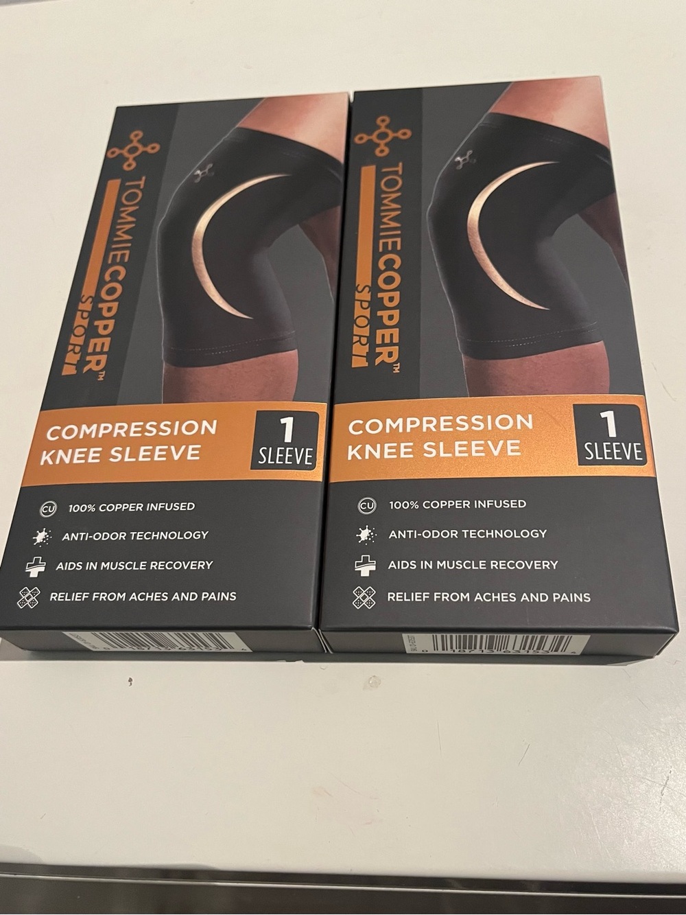 Tommie Copper Sport Compression Knee Sleeve - Black